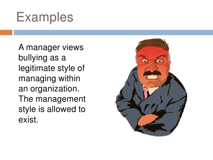 Management Bullying
