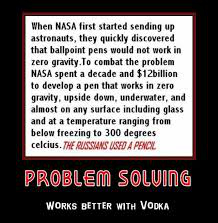 This story isn't real. Nasa did use a pencil, the same as the Russians, but the lead went flaky in space & broke off in near zero gravity. Not a good idea after all. But it reads like a good story.