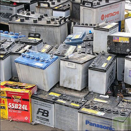 Waste car Batteries